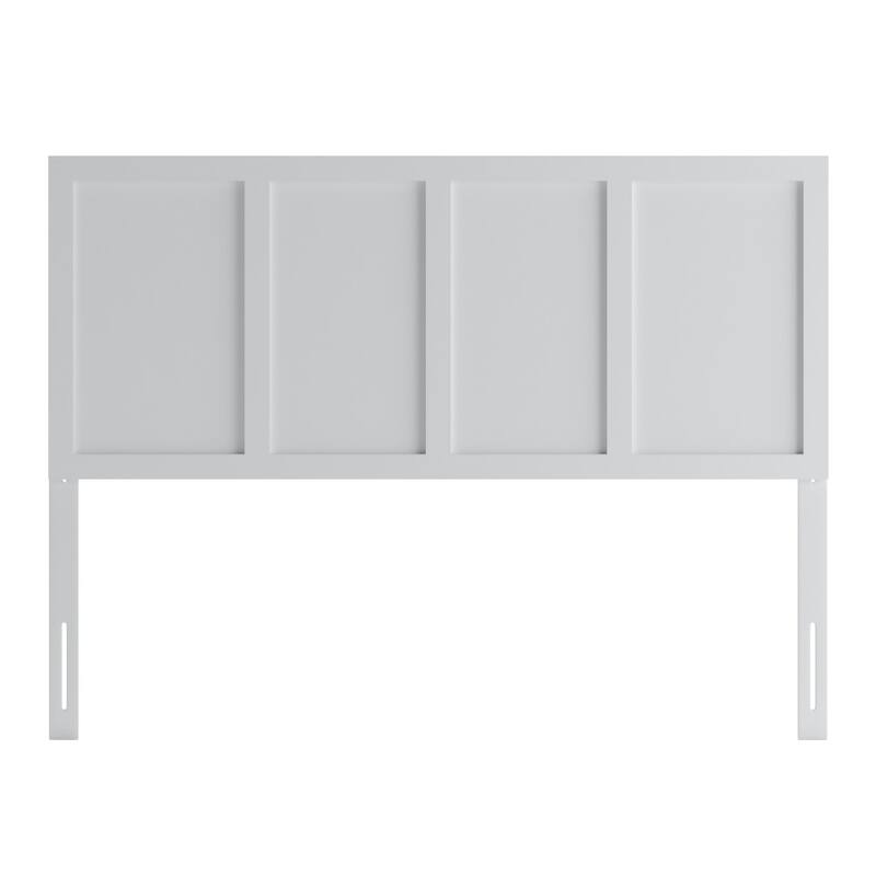 Contemporary Paneled Wooden Headboard Only