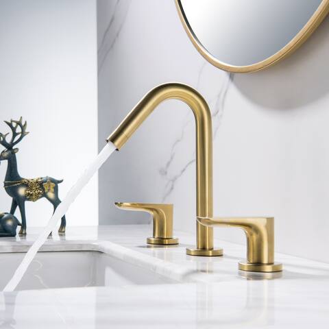 8" Widespread 3-Hole Bathroom Sink Faucet Mixer Taps - 12.99*7.67*4.72