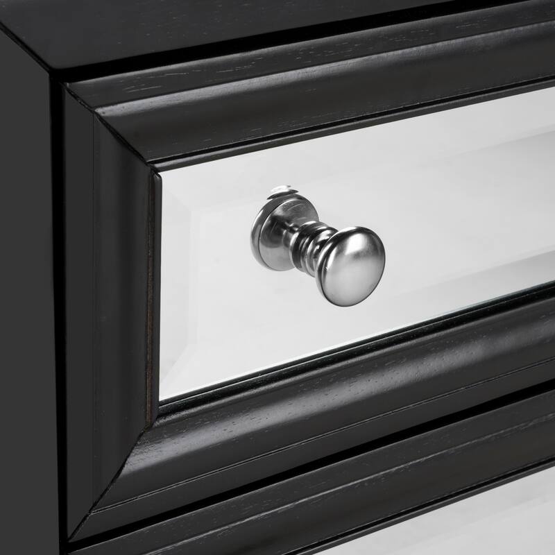 SAFAVIEH Dellia 3-Drawer Black Storage Chest