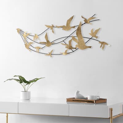 SAFAVIEH Hadwig Wall Decor - 31.8" W x 2.16" L x 17.3" H - 32Wx2Dx17H