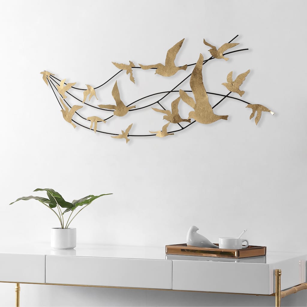 SAFAVIEH Hadwig Wall Decor - 31.8" W x 2.16" L x 17.3" H - 32Wx2Dx17H