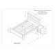 preview thumbnail 7 of 5, Grey Full Bed with Headboard, Footboard, Nightstand for Kids, Teens, Adults