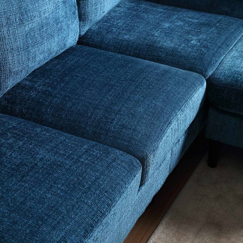 Modular Sleeper Sectional Sofa with Storage Ottoman