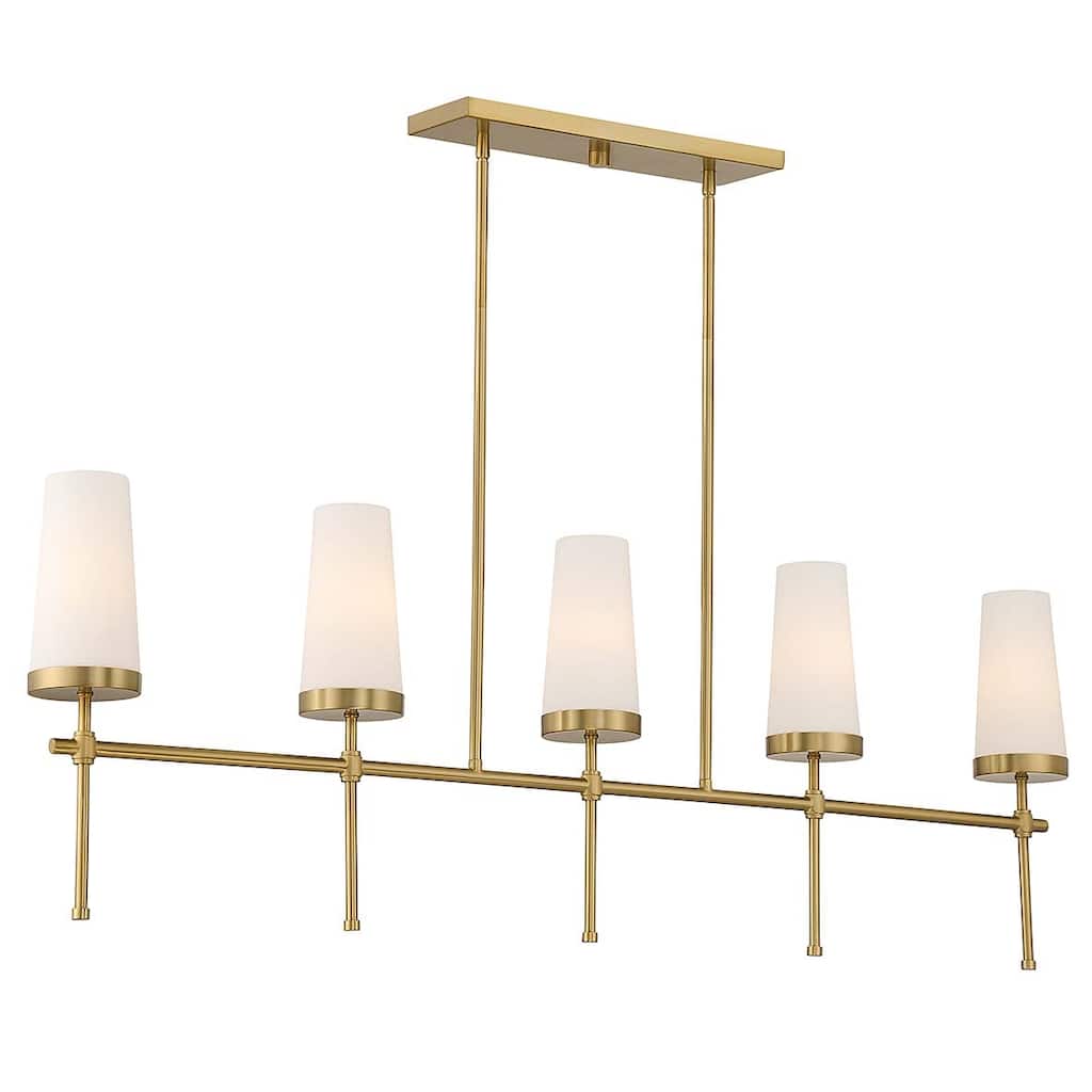 Savoy House 1-2803-5 Haynes 5 Light 48" Wide Linear Chandelier
