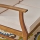 preview thumbnail 4 of 22, Perla 9-seater Acacia Wood Sectional Sofa Set by Christopher Knight Home