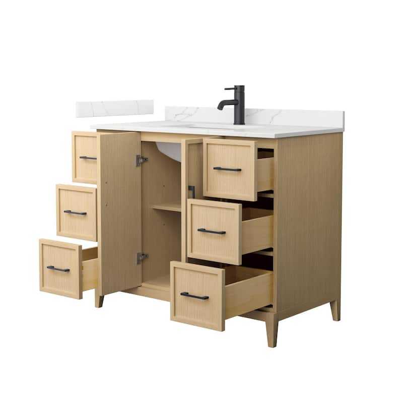Elan 42-inch Single Vanity, Single Hole Quartz Top