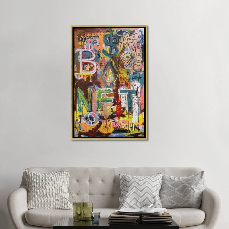 iCanvas "NFT World" by Diego Tirigall Framed
