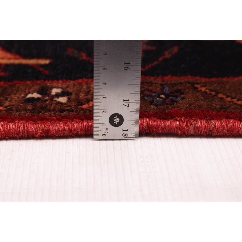 ECARPETGALLERY Hand-knotted Anatolian Dark Brown Wool Rug - 4'11 x 9'2