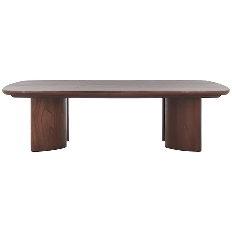 SAFAVIEH Couture Barnard Rectangle Wood Coffee Table - 56"W x 38"D x 15"H