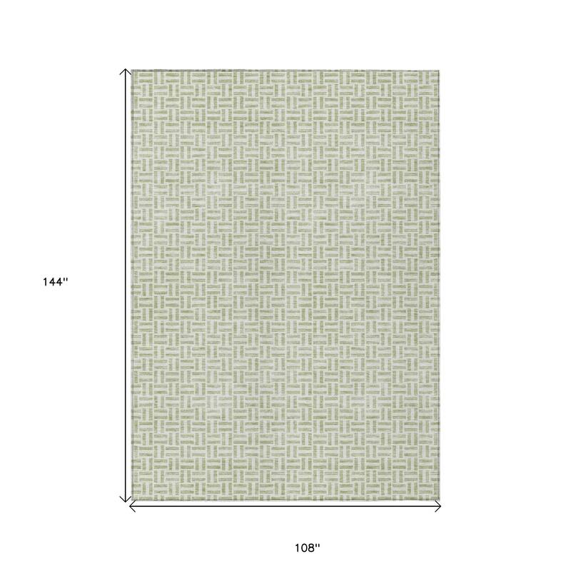 HomeRoots Geometric Transitional Rectangle Outdoor Rug