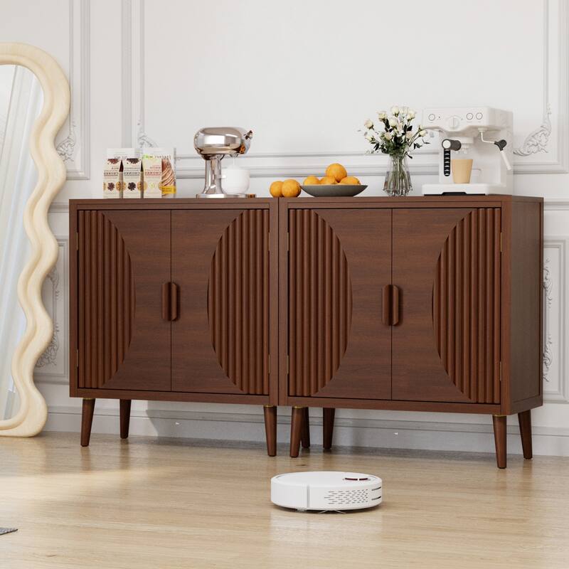 SUNBURY Solid Wood Buffets and Storage Accent Cabinet
