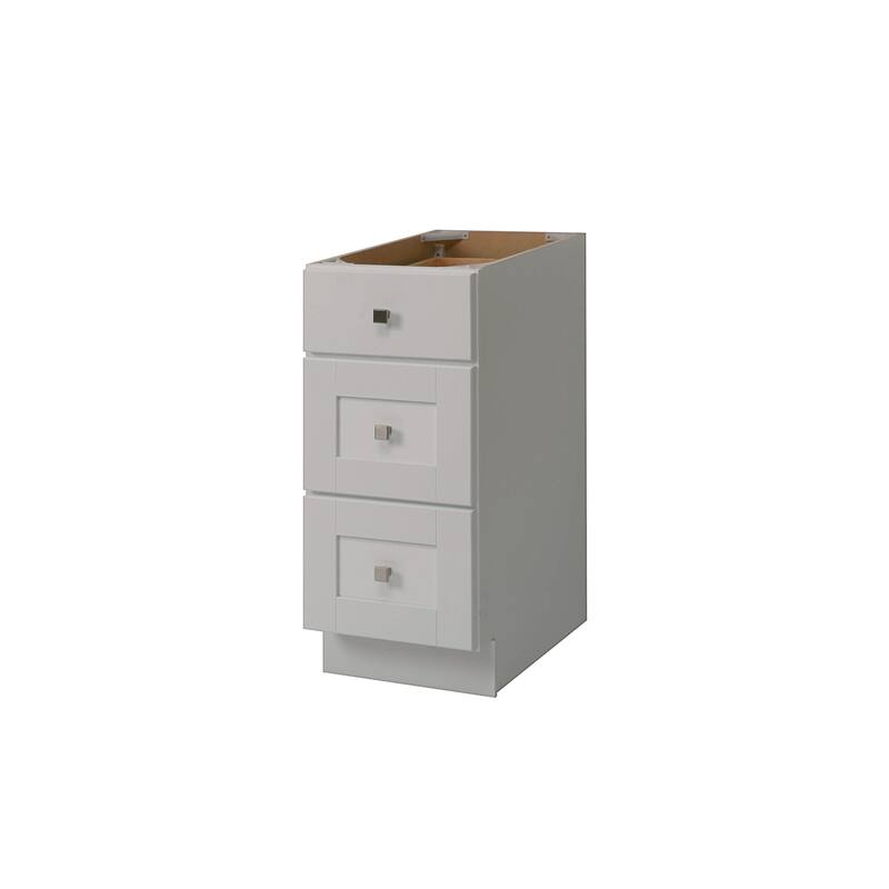 Sunny Wood Shaker Hill 15" Wide Wood Floor Standing Bathroom Bridge or - Designer White - Painted