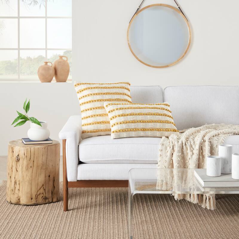 Mina Victory Lifestyle Textured Throw Pillow