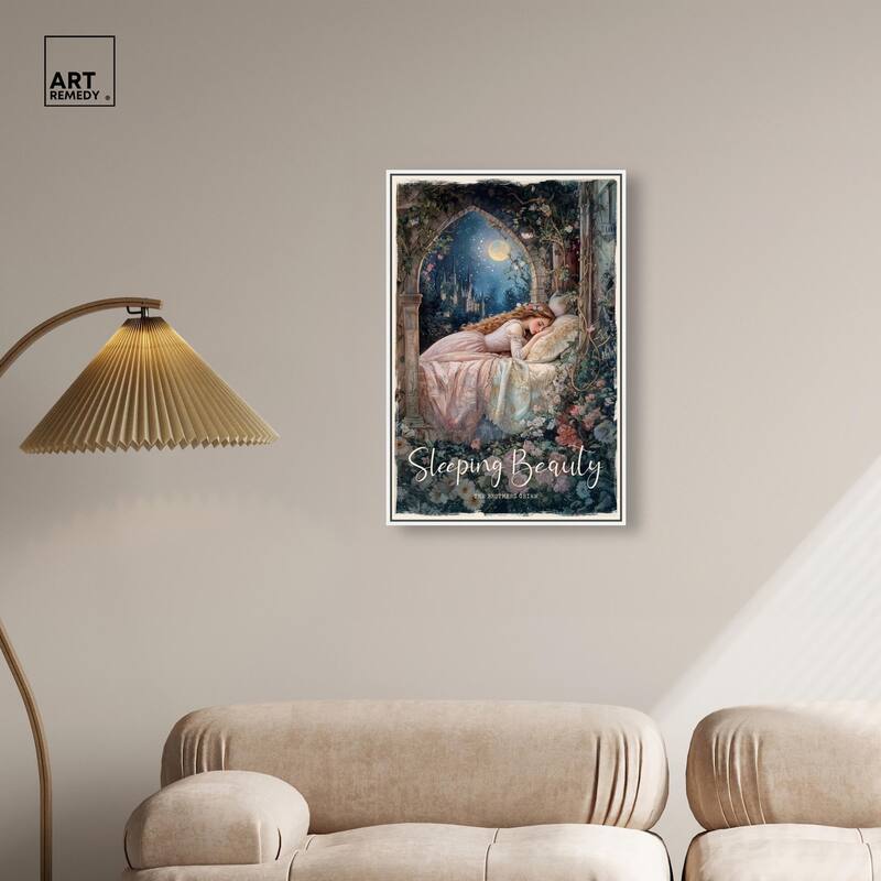 Classic Sleeping Beauty Canvas by Art Remedy
