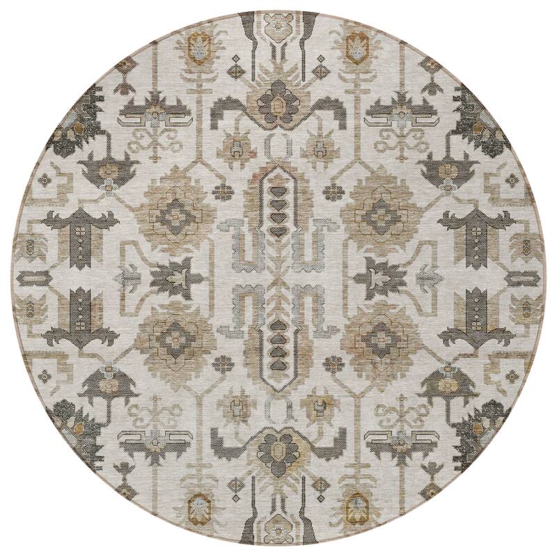 HomeRoots Oriental Traditional Rectangle Outdoor Rug