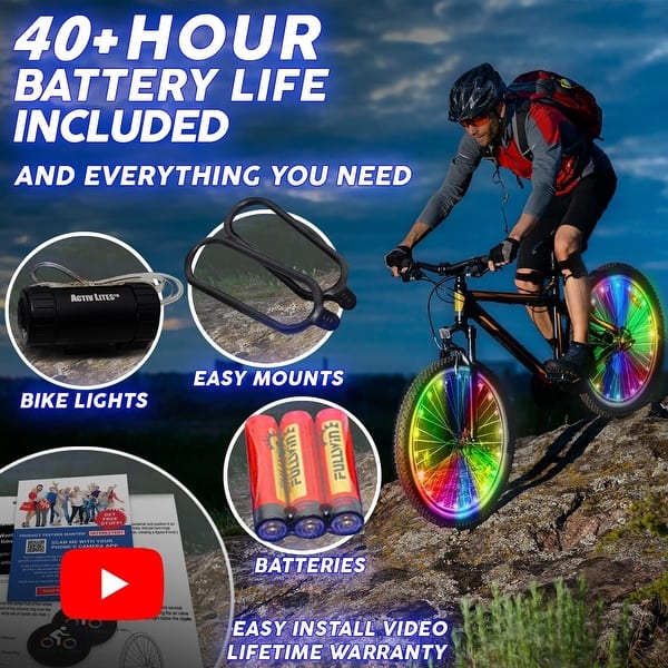 mountain bike wheel bike color lights