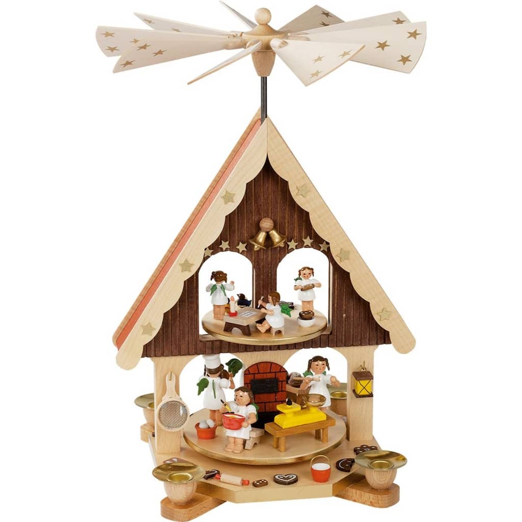 13.5" Richard Glaesser Baking Angels Pyramid