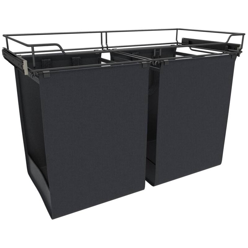 Rev-A-Shelf SCOHSL Series 30 Inch Pull Out Laundry Hamper - Black