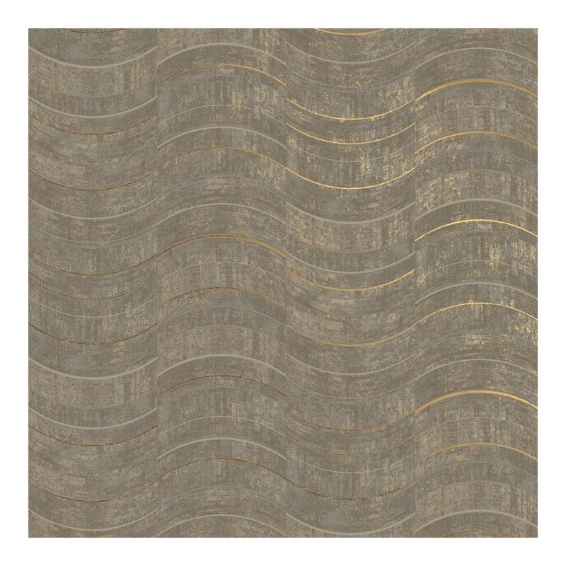 Brewster Hydra Light Grey Geometric Wallpaper - 21 x 396 x 0.025