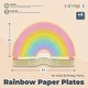 Rainbow Paper Plates, Kids Birthday Party Decorations (10x 5.5 In, 48 ...