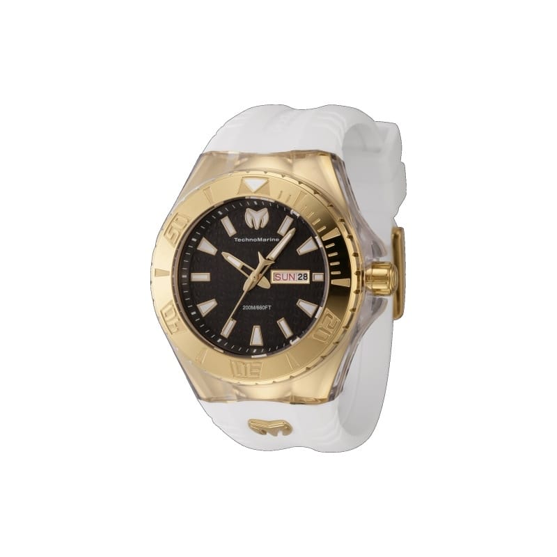 Technomarine Men's TM-122013 Cruise Quartz 3 Hand Black Dial Watch