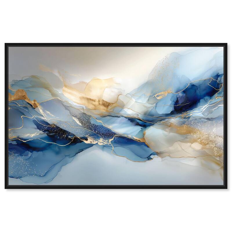 Postmodern Flow I Canvas by Art Remedy - Black - 36" x 24"