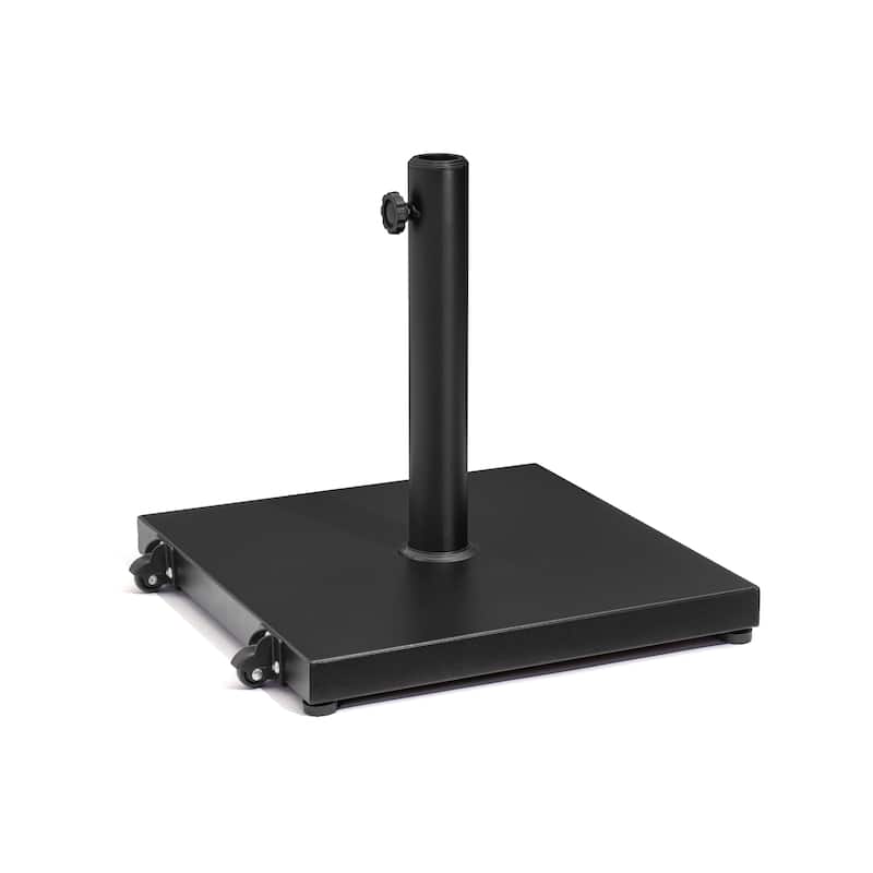 VredHom Square Concrete Market Umbrella Base Stand with Wheel