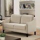 preview thumbnail 5 of 11, Trapper Contemporary Fabric Sloped Arms 2-Piece Sofa Set by Furniture of America