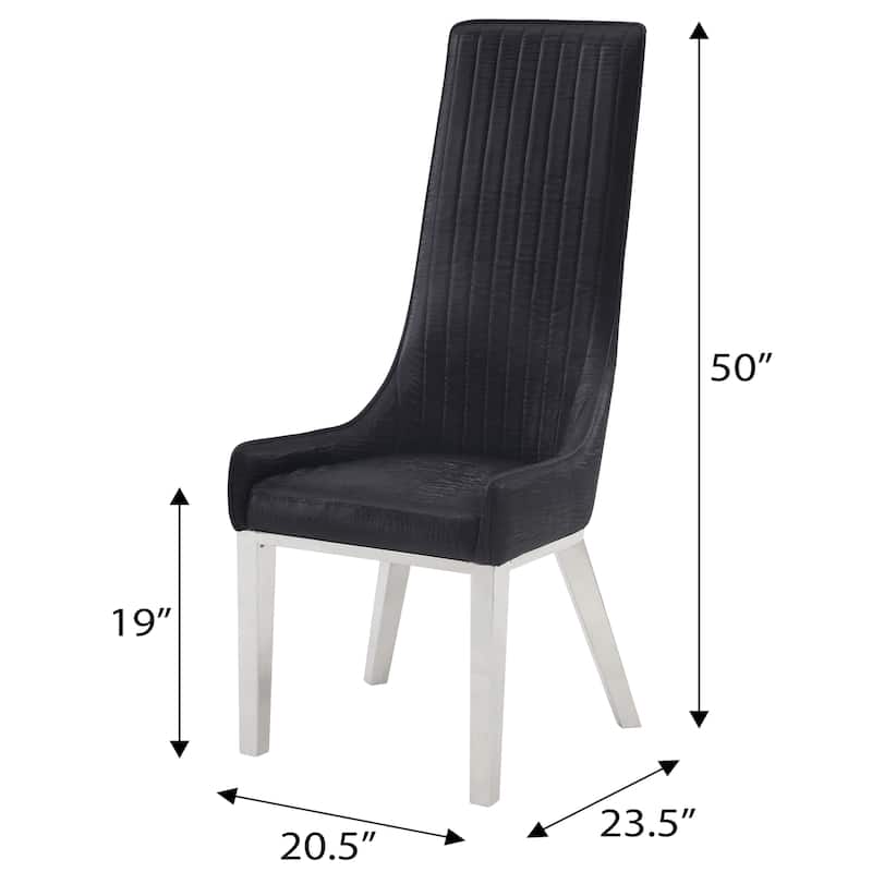 Aveline High Tufted Back Side Chairs (Set of 2)