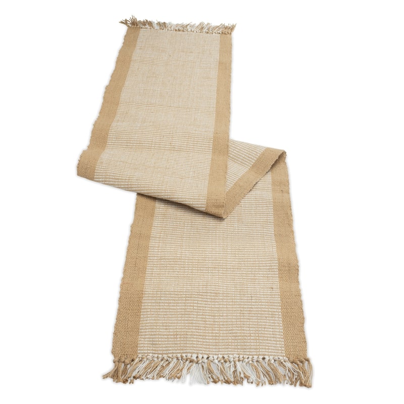 Woven Jute Rectangular Table Runner - 79.5"