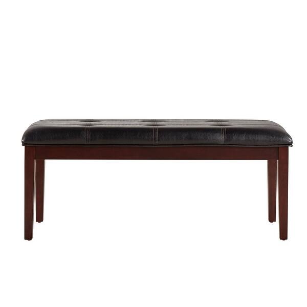 Shop Colyton Rich Espresso 48 Inch Casual Upholstered Bench By Inspire Q Classic 48 Bench On Sale Overstock 6625112