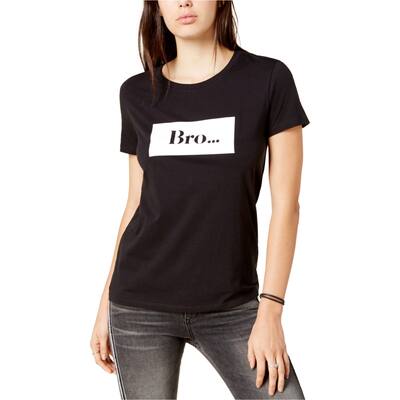 CHRLDR Womens Broa Graphic T-Shirt, Black, Medium
