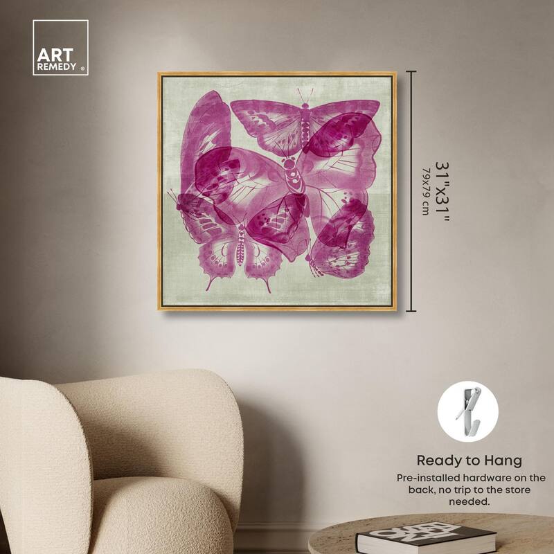 Fluttering Wings Canvas by Art Remedy