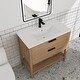 preview thumbnail 22 of 49, Plywood Freestanding Bathroom Vanity Set with Integrated Sink