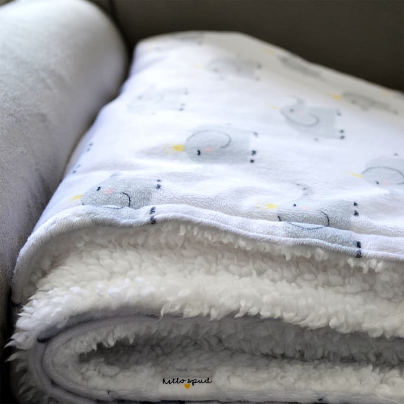 Hello Spud Elephant Plush Blanket - 40"x30"
