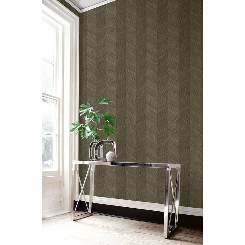 Seabrook Designs Chevy Hemp Embossed Vinyl Unpasted Wallpaper