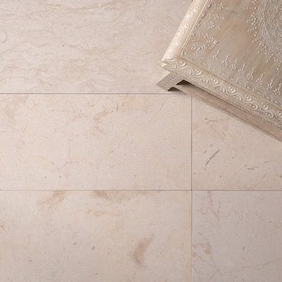 8 in. x 24 in. Tropical Vanilla Honed Marble Wall and Floor Tile