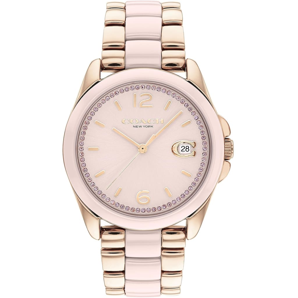 Coach Women's Greyson Pink Dial Watch - 14504188 - 6 (36)