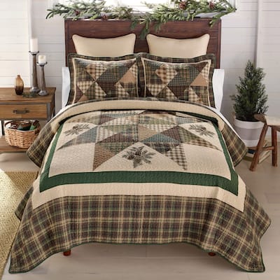 Donna Sharp Pine Star Cotton Pieced Quilt Collection
