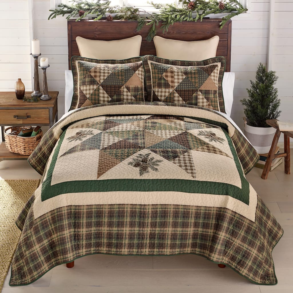 Donna Sharp Pine Star Cotton Pieced Quilt Collection