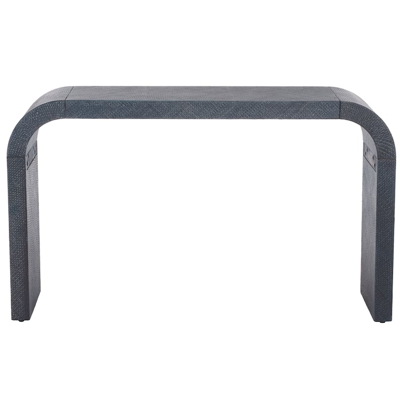 SAFAVIEH Home Bayu Curved Console Table - 12"W x 52"D x 31"H - Navy