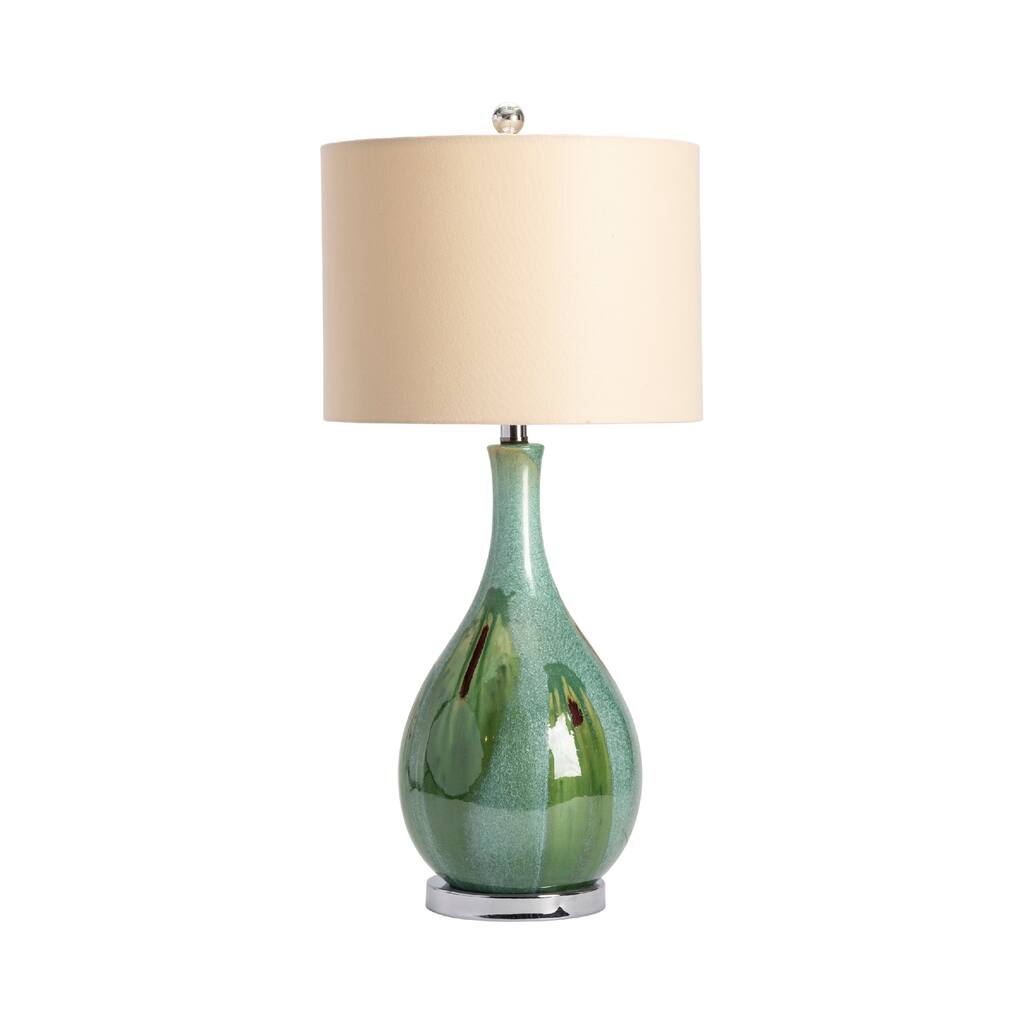 Sea Scape Green & Blue 30" Table Lamp - 30" x 16" x 16"