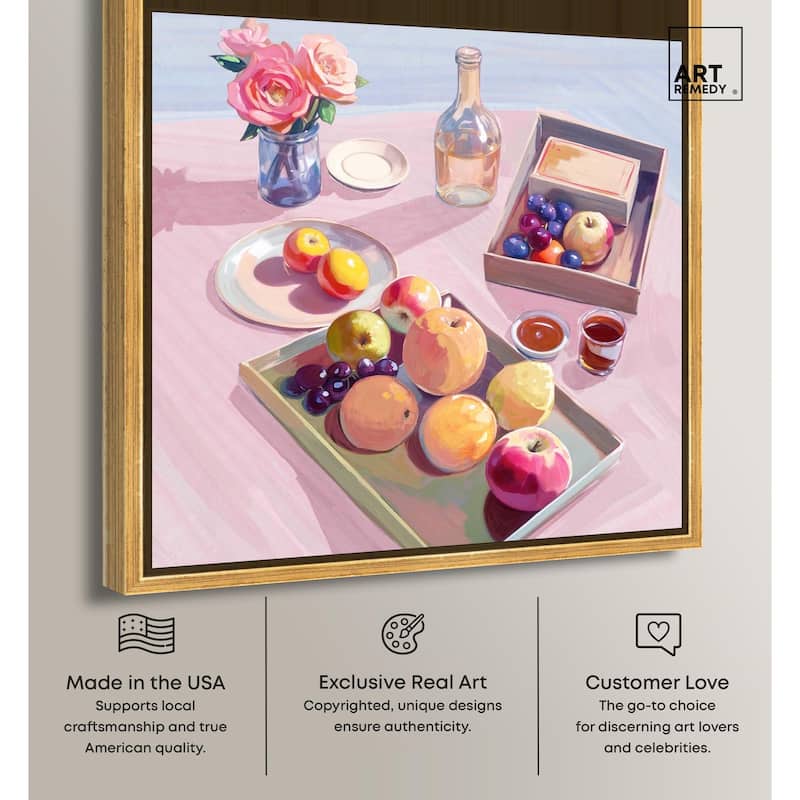 Fresh Fruits Canvas by Art Remedy