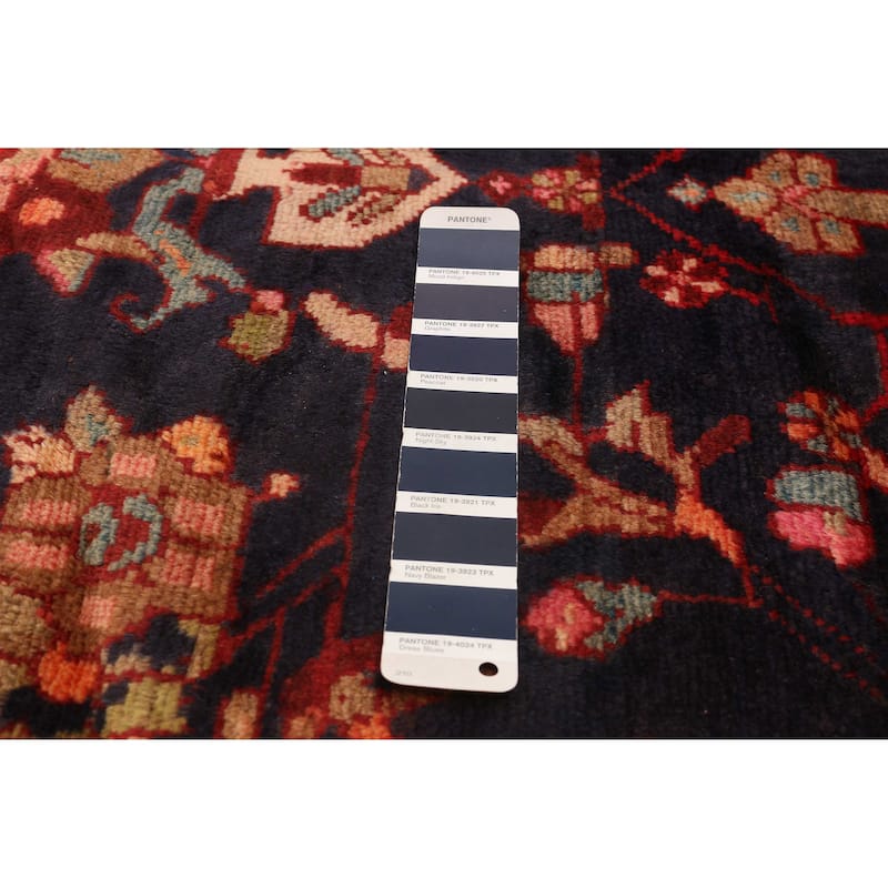 ECARPETGALLERY Hand-knotted Andelz Navy Wool Rug - 4'1 x 8'4