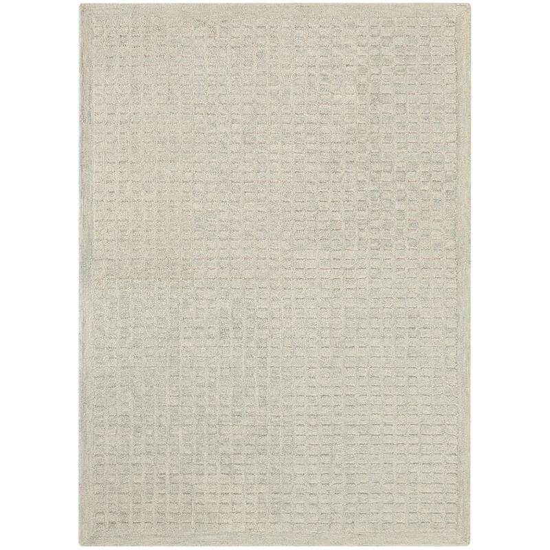 DKNY Pure Grids Indoor only Geometric Area Rug - Light/Blue - 5'3" x 7'3"