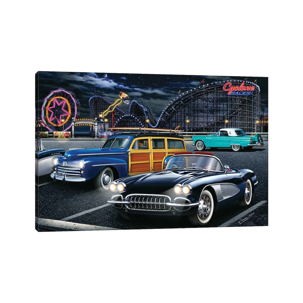 iCanvas "Cyclone Racer" by Helen Flint Canvas Print