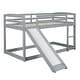 preview thumbnail 6 of 6, Twin over Twin Bunk Bed with Convertible Slide and Ladder