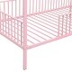 preview thumbnail 7 of 12, Pink Twin Size Metal House Bed with Fence, Kids Bed with Trundle
