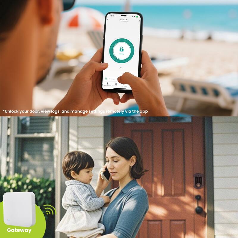 Smart Lock with Bluetooth, Fingerprint and Auto-Lock