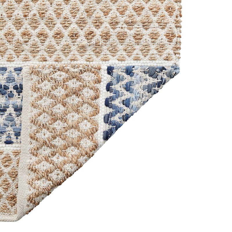 Jessica Simpson Handmade Denim Rectangle Accent Rug